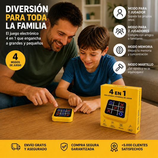 4 juegos en 1 para toda la familia